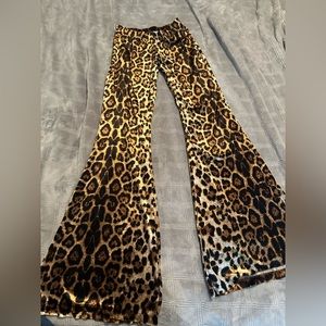 Velvet flare pants